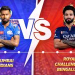Mumbai Indians VS Royal Challengers Bengaluru timeline
