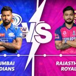 Mumbai Indians VS Rajasthan Royals timeline
